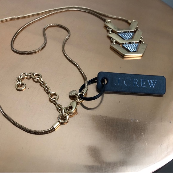 NEW J.Crew Long Gold Necklace - Picture 5 of 5